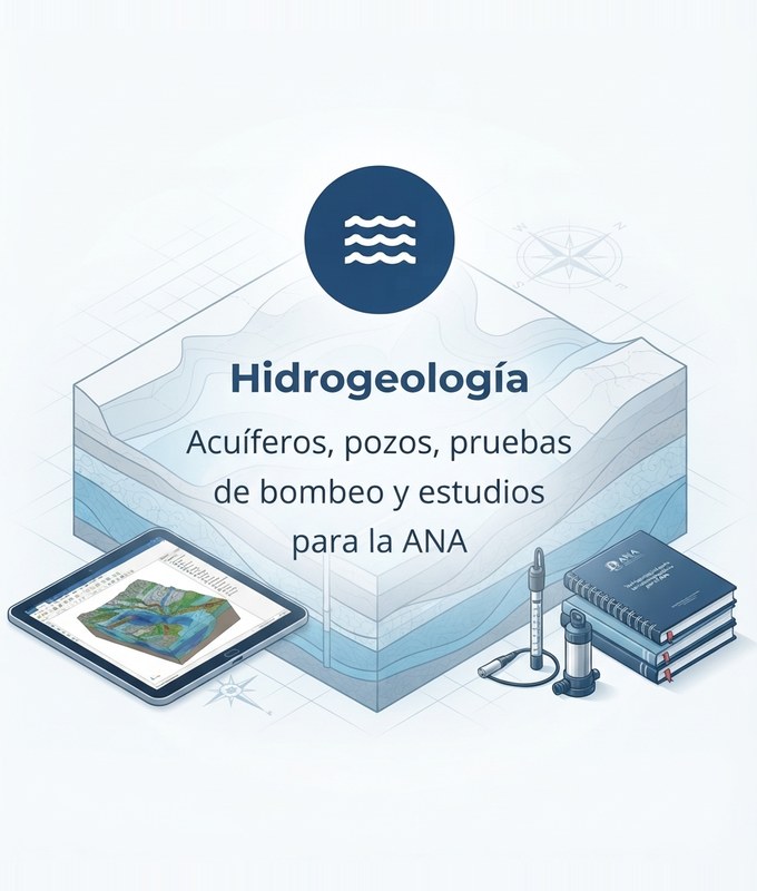 Hidrogeología - Acuíferos, pozos, pruebas de bombeo y estudios para la ANA